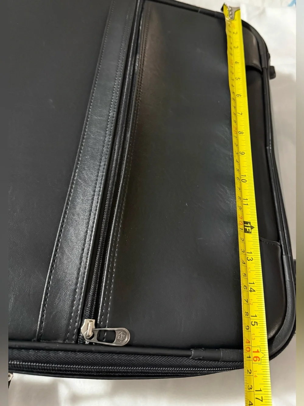 Samsonite Black Business Briefcase Laptop Bag Travel Organizer Faux Leather